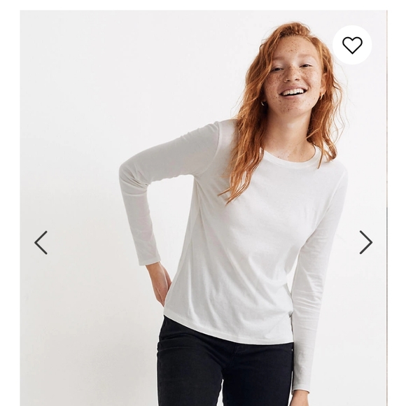 Madewell Tops - Madewell basic white long sleeve tshirt